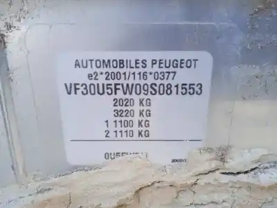 Sloopvoertuig peugeot 3008 premium van het jaar 2009 aangedreven 5fw