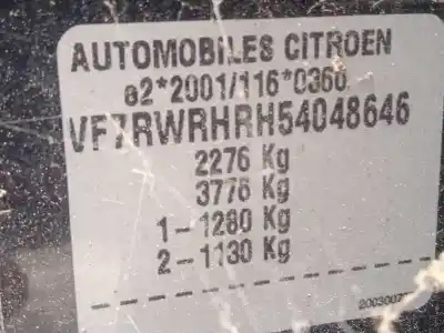 Vehicul casat citroen c5 break 1.6 16v hdi fap al anului 2008 alimentat rhr