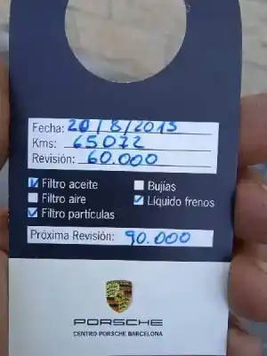 Scrapping Vehicle porsche panamera 4 s of the year 2010 powered m4840