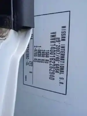 Veículo de Sucata nissan micra v (k14) 1.0 12v cat do ano 2019 alimentado h5d470