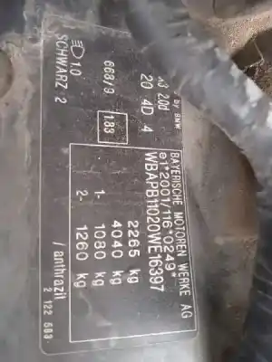 Veicolo di demolizione bmw x3 (e83) 2.0d dell'anno 2005 alimentato 204d4