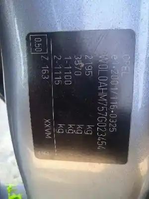 Sloopvoertuig opel zafira b cosmo van het jaar 2007 aangedreven z19dt