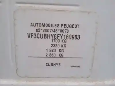 Veículo de Sucata peugeot 2008 (--.2013->) 1.6 blue-hdi fap do ano 2016 alimentado bh02