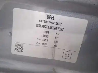 Здавання транспортного засобу opel                                               mokka / mokka x (j13)                                                                                                                                                                                                                                      1.7 cdti (_76)                                                                                                                                                                                                                                             року 2014 потужний a17dts