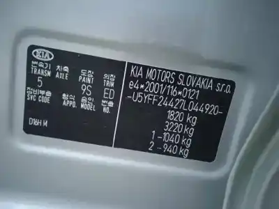 Scrapping Vehicle kia cee´d 1.6 crdi cat of the year 2009 powered d4fb