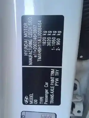 Здавання транспортного засобу hyundai i30 fastback (pde, pden) 1.0 t-gdi року 2018 потужний g3lc