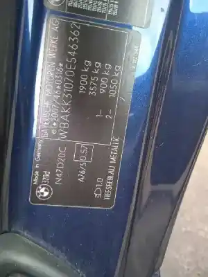 Scrapping Vehicle bmw serie 3 coupe (e92) 320d of the year 2010 powered n47d20c
