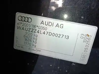 Vehículo de desguace audi q7 (4l) 3.0 v6 24v tdi del año 2006 con motor bug