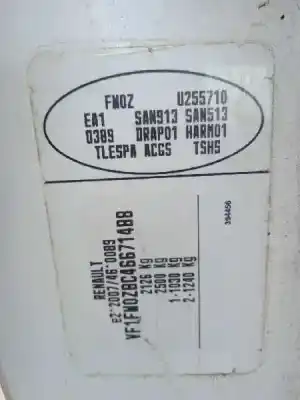 Scrapping Vehicle renault kangoo z.e. maxi 2-sitzer of the year 2012 powered 5am400