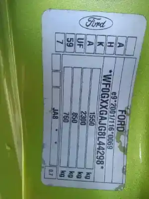 Veículo de Sucata ford fiesta (cb1) trend do ano 2008 alimentado hhjc