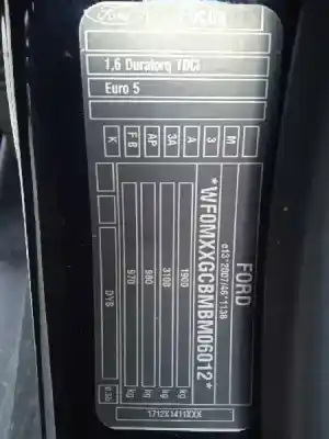Scrapping Vehicle ford focus lim. (cb8) trend of the year 2012 powered t1da