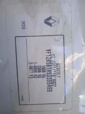 Scrapping Vehicle renault captur dynamique of the year 2015 powered h4b400