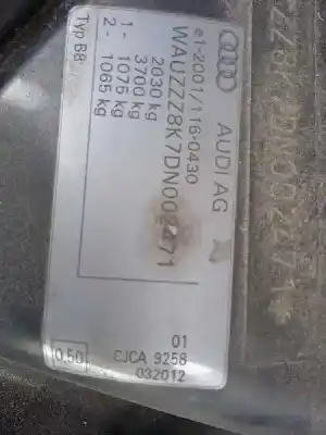 Veículo de Sucata audi a4 berlina (b8) básico do ano 2012 alimentado cjca