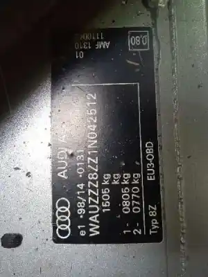 Veículo de Sucata audi a2 (8z) 1.4 tdi do ano 2001 alimentado amf