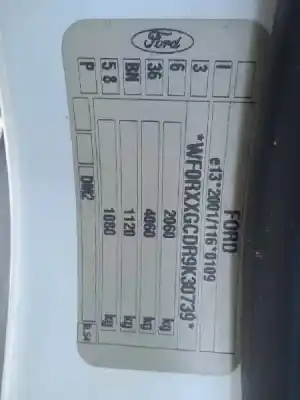 Veicolo di demolizione ford kuga (cbv) trend dell'anno 2009 alimentato g6dg