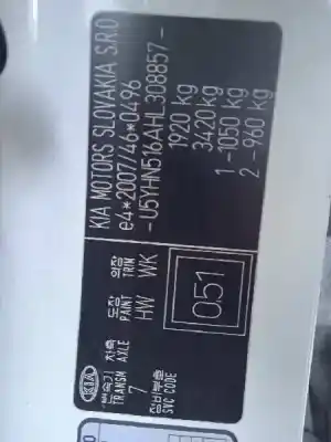 Veículo de Sucata kia cee´d drive do ano 2017 alimentado d4fb