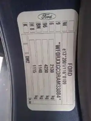 Scrapping Vehicle ford kuga (cbv) titanium of the year 2010 powered ufda