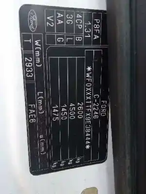 Verschrottungsfahrzeug ford transit caja cerrada ´06 2.2 tdci cat des jahres 2010 angetrieben p8fa