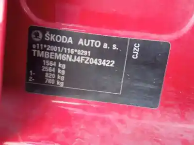 Здавання транспортного засобу skoda                                              fabia iii (nj3)                                                                                                                                                                                                                                            1.2 tsi                                                                                                                                                                                                                                                    року 2015 потужний cjzc