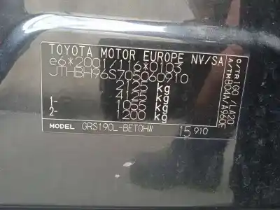 Veicolo di demolizione toyota lexus gs (gs/us/ws19) 300 dell'anno 2008 alimentato 3gr