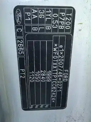 Veículo de Sucata ford transit connect (tc7) kasten city light (2009->) do ano 2012 alimentado p7pb