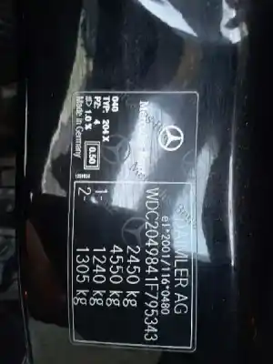 Здавання транспортного засобу mercedes-benz clase glk (w204) glk glk 220 cdi be edición limitada (204.902) року 2012 потужний 651912
