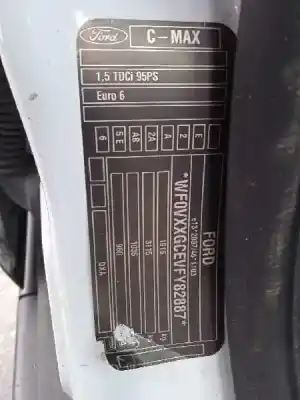 Утилизация автомобиля ford c-max (ceu) trend года 2015 питание xxdc