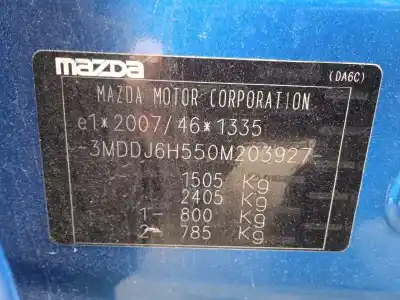 Scrapping Vehicle mazda 2 lim. () 1.5 16v cat of the year 2018 powered p5