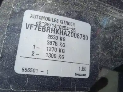 Утилизация автомобиля citroen c8 (ea_, eb_) 2.0 hdi года 2010 питание rhk (dw10uted4)