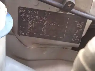 Veículo de Sucata seat ibiza iv (6j5, 6p1) 1.4 tdi do ano 2010 alimentado bms