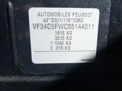 Veicolo di demolizione peugeot 308 i (4a_, 4c_) 1.6 16v dell'anno 2008 alimentato 5fw