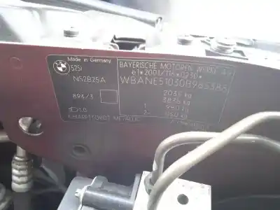 Scrapping Vehicle bmw 5 (e60) 525 i of the year 2005 powered n52 b25 a,n52 b25 b,n52 b25 bf