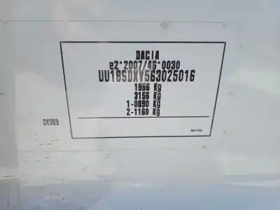 Утилизация автомобиля dacia dokker express furgoneta/monovolumen 1.6 lpg года 2019 питание h4m740