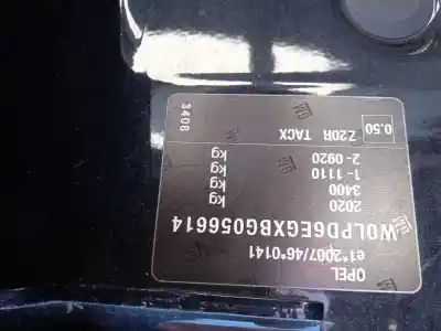 Утилизация автомобиля opel astra j (p10) 1.7 cdti (68) года 2010 питание a17dtj