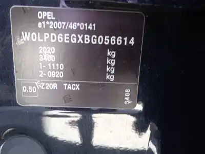 Утилизация автомобиля opel astra j (p10) 1.7 cdti (68) года 2010 питание a17dtj