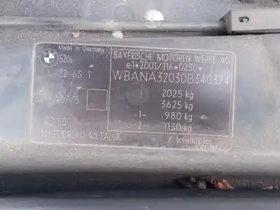 Scrapping Vehicle bmw 5 (e60) 520 i of the year 2004 powered m54