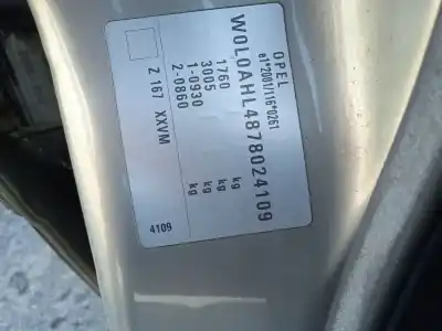 Утилизация автомобиля opel astra h (a04) 1.6 (l48) года 2006 питание z16xep