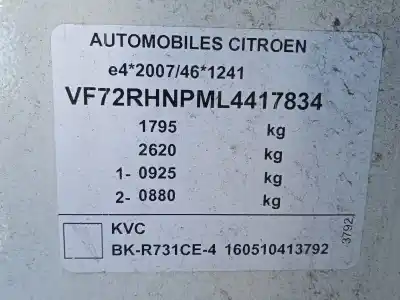 Здавання транспортного засобу citroen c3 aircross ii (2r_, 2c_) 1.2 puretech 110 (2rhnzb, 2rhnzw, 2rhnpx, 2rhnpj) року 2020 потужний hnp (eb2adt)