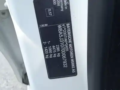 Утилизация автомобиля bmw 5 touring (f11) 520 d года 2013 питание n47d20c