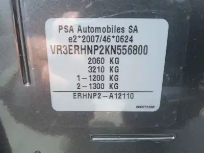 Здавання транспортного засобу peugeot rifter 1.2 puretech 110 року 2019 потужний hnp (eb2adt)