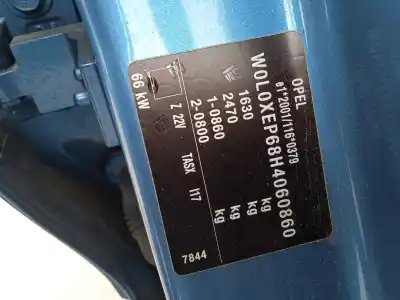 Veículo de Sucata opel corsa e (x15) 1.4 (08, 68) do ano 2016 alimentado b14xer