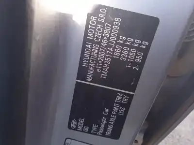 Scrapping Vehicle hyundai i30 (pde, pd, pden) 1.6 crdi of the year 2017 powered d4fb