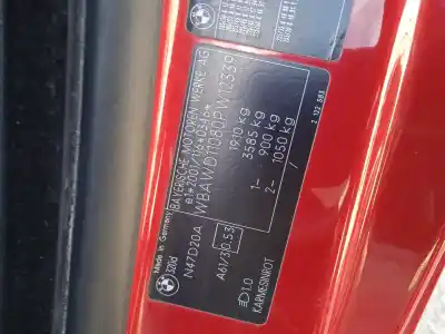 Veículo de Sucata bmw 3 coupé (e92) 320 d do ano 2009 alimentado n47d20a