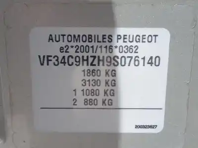 Veículo de Sucata peugeot 308 i (4a_, 4c_) 1.6 hdi do ano 2009 alimentado 9hz