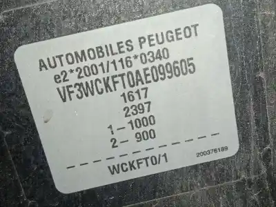 Veículo de Sucata peugeot 207/207+ (wa_, wc_) 1.4 do ano 2011 alimentado kft