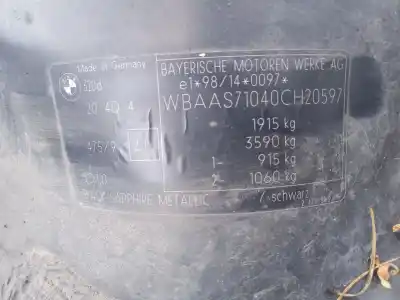 Veículo de Sucata bmw 3 (e46) 320 d do ano 2002 alimentado 204d4