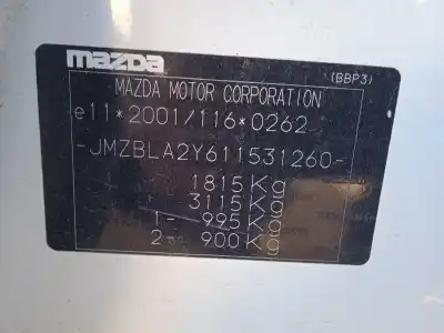 Scrapping Vehicle mazda 3 sedán (bl) 1.6 mzr cd (bl14) of the year 2012 powered y6