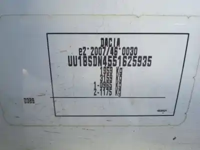 Здавання транспортного засобу dacia dokker express furgoneta/monovolumen 1.5 dci 75 / blue dci 75 (fejw, feah) року 2015 потужний k9k612