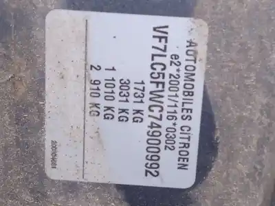 Scrapping Vehicle citroen c4 i (lc_) 1.6 vti 120 of the year 2008 powered 5fw Scrapping Vehicle citroen c4 i (lc_) 1.6 vti 120 of the year 2008 powered 5fw