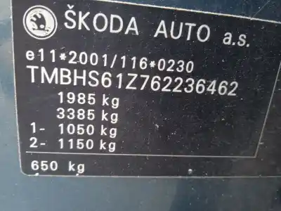 Здавання транспортного засобу skoda                                              octavia combi (1z5)                                                                                                                                                                                                                                        1.9 tdi dpf                                                                                                                                                                                                                                                року 2006 потужний bxe